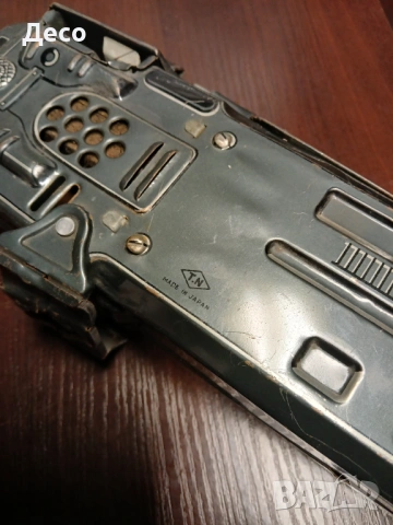 Стара японска ламаринена играчка картечница., снимка 2 - Колекции - 53668674