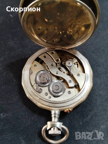 Швейцарски джобен часовник - ARGENTAN CHROME DEPOSEE, снимка 13 - Джобни - 50527124