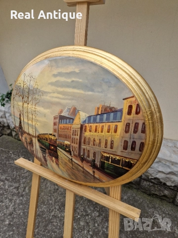 Страхотна майсторска картина масло върху дървена основа , снимка 7 - Картини - 51558520