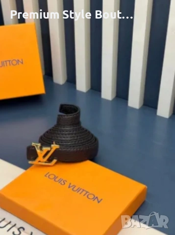 Колани louis vuitton от естествена кожа в кутия 2см., снимка 2 - Колани - 53932403