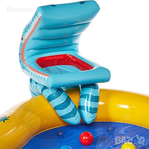 Пръскащ надуваем басейн с пързалка за безкрайно удоволствие в горещите летни дни 2,49 x 1,91 x 1,09, снимка 8 - Басейни и аксесоари - 45233543