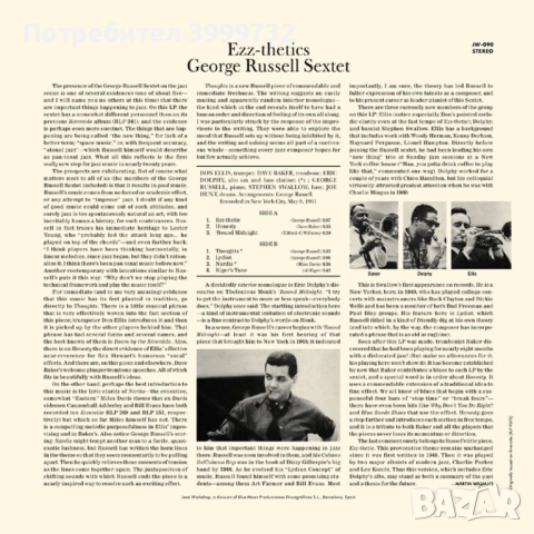 Нова запечатана грамофонна плоча George Russell – Ezz-Thetics, снимка 2 - Грамофонни плочи - 52586265