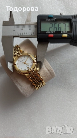 Оригинален Дамски кварцов часовник "Maurice Lacroix"26мм,циферблат перла седеф и брилянти, , снимка 2 - Дамски - 52807138