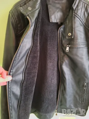 Мъжко кожено яке,М, снимка 7 - Якета - 50162707