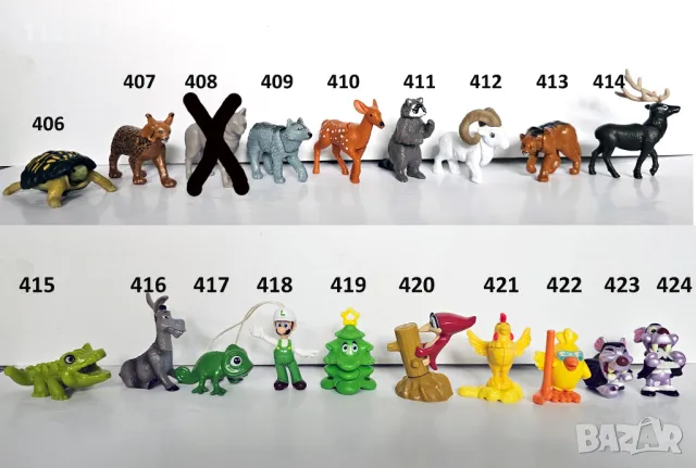 400 Киндер играчки от яйца Kinder Surprise , снимка 11 - Фигурки - 40610889