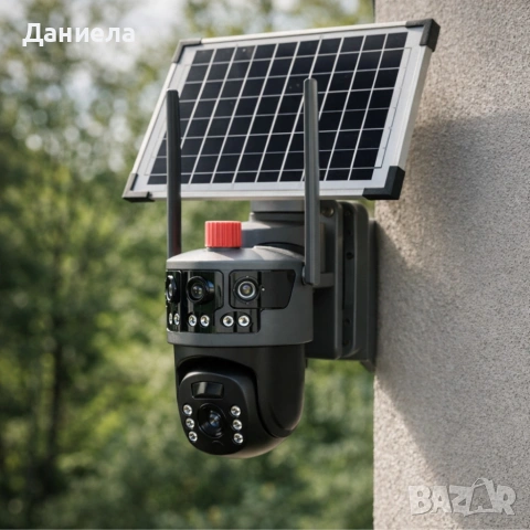Соларна Wi-fi камера с панорамен изглед, снимка 2 - Камери - 53783330
