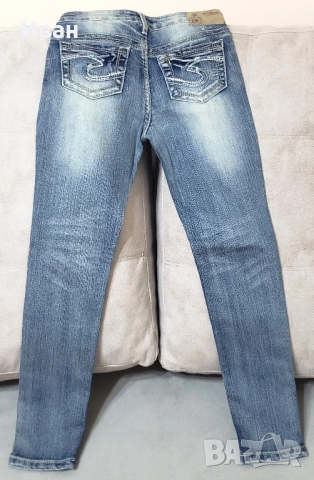 Детски дънки SILVER за момиченце 10 год., снимка 5 - Детски панталони и дънки - 52068352