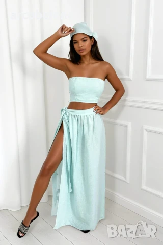 Дамски комплект от три части от муселин Bonita, 3цвята , снимка 2 - Комплекти - 51057185