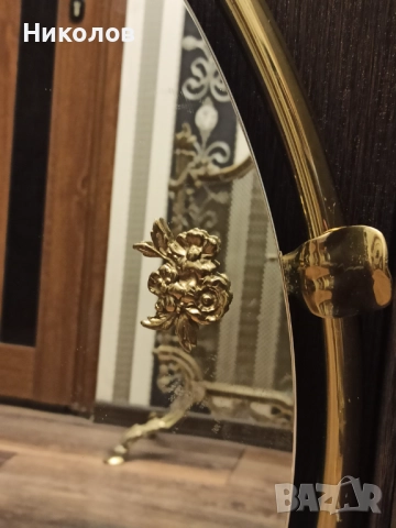 Огледало Art Deco, месинг, снимка 2 - Антикварни и старинни предмети - 52787538