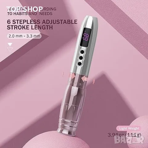 Нова Професионална татуираща машина LOLA AIR Pro с аксесоари за татуировки, снимка 2 - Тримери - 49658075