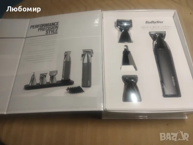 BaByliss Super-X Metal 15-в-1 мулти тример с магнитни приставки и зарядна станция, антрацит


, снимка 3 - Машинки за подстригване - 47316180