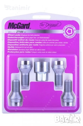 Секретни болтове за BMW, Mini, БМВ, Мини - Mcgard USA - М14х1.5 / VW, Alfa Romeo 159, Re