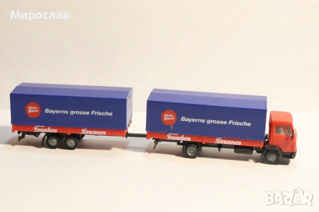 HERPA H0 1/87 MERCEDES 814 817 РЕМАРКЕ МОДЕЛ КАМИОН, снимка 6 - Колекции - 53378006