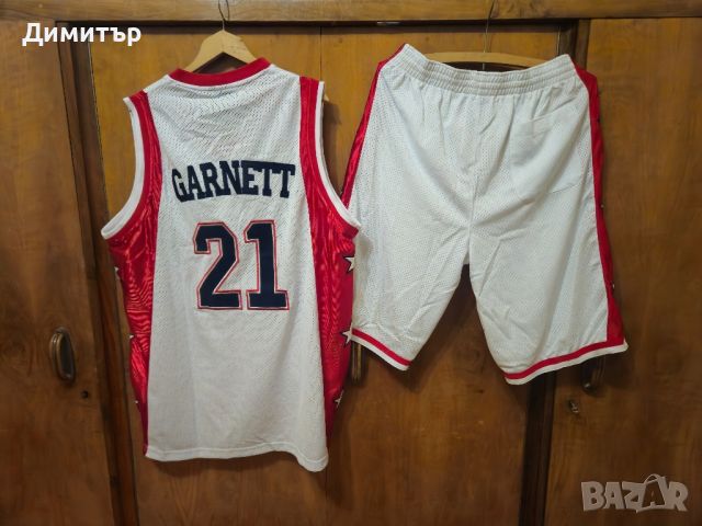 оригинален екип на nba Kevin Garnett west all stars basketball jersey jordan, снимка 12 - Спортни дрехи, екипи - 45907054