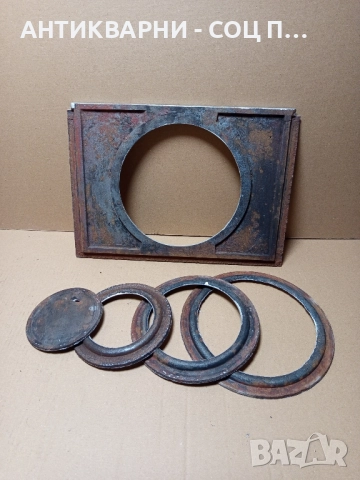 Стара Чугунена Плоча За Стара Печка Барбекю Барбекюта. , снимка 4 - Антикварни и старинни предмети - 52092391