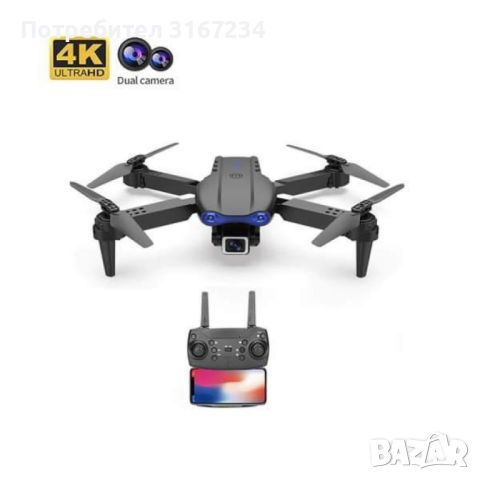 Дрон с две камери DUAL 4K CAMERAS, снимка 1 - Дронове и аксесоари - 46714581