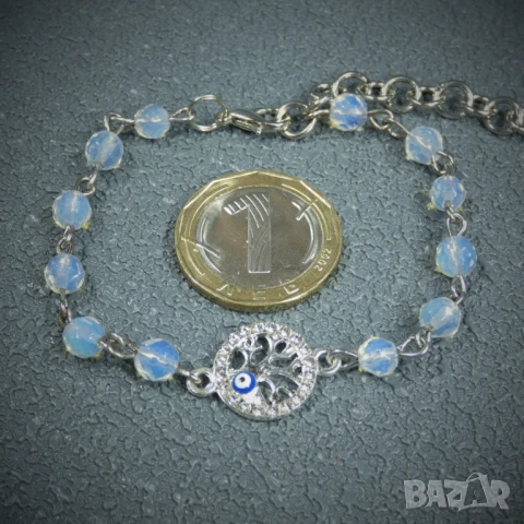 ⚜️ Гривни с камъни, кристали, керамика, синьо око, снимка 6 - Гривни - 50845520