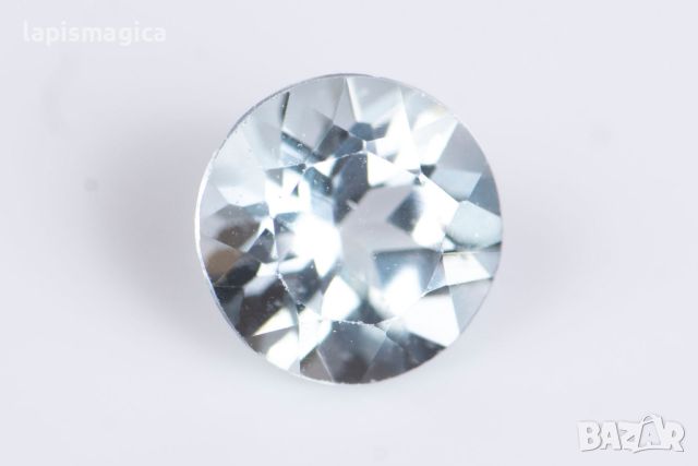 Син топаз 0.51ct 4.9mm кръгла шлифовка #2, снимка 1 - Други - 46368328