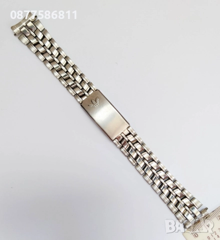 СТОМАНЕНА ВЕРИЖКА ЗА ЧАСОВНИК ADIDAS С ИЗВИТИ НАКРАЙНИЦИ.ВЕРИЖКИ ЗА ЧАСОВНИЦИ АДИДАС ИЗВИТИ ПЛАСТИНИ, снимка 5 - Каишки за часовници - 51614502