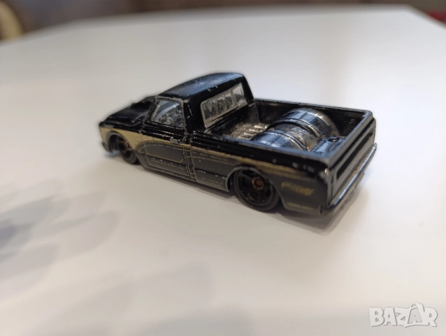 Hot Wheels ’67 Chevy C10 (черен кастъм пикап), снимка 3 - Колекции - 51915495