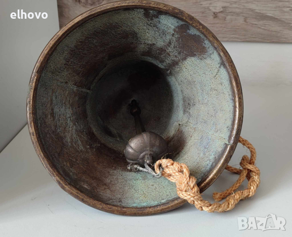 Стара бронзова камбана#3, снимка 4 - Антикварни и старинни предмети - 44971428