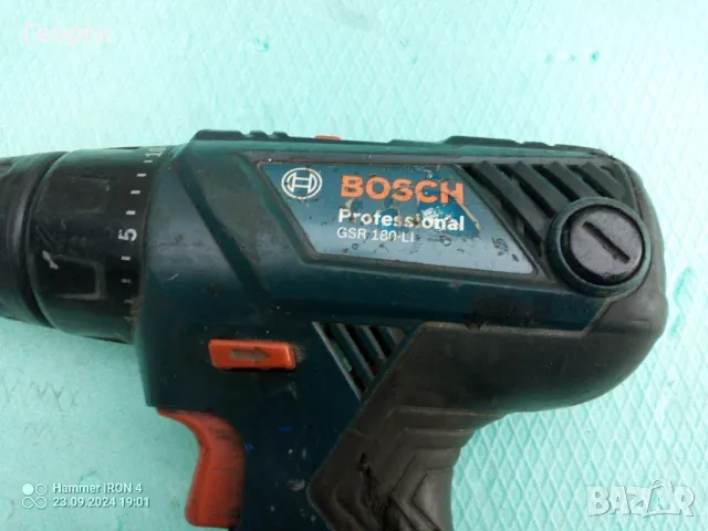 Винтоверт BOSCH GSR 180-Li за ремонт/части , снимка 5 - Винтоверти - 47333859