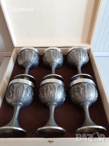 Чаши за вино от калай Antik*Vintage#91