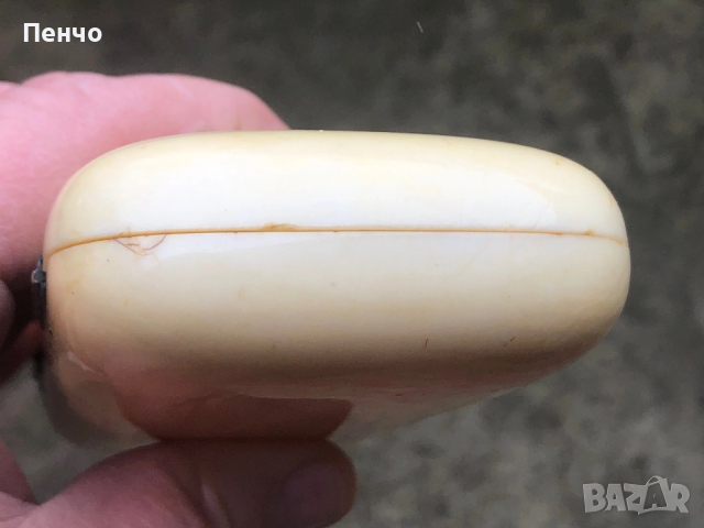 старинна кутия /табакера/ - слонова кост и сребро, снимка 17 - Антикварни и старинни предмети - 53413496