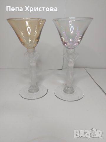 6 броя чаши за аперитив от висококачествен френски кристал Bayel., снимка 2 - Чаши - 45687097