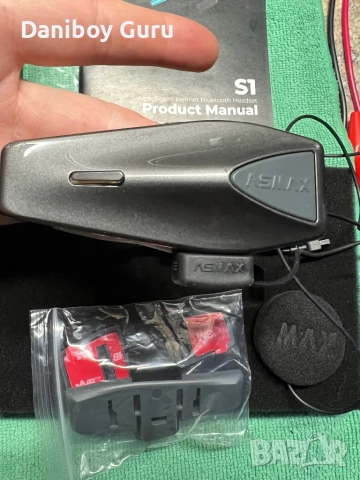 Asmax S1 Мотоциклет Bluetooth интерком с 3 режима на интерком, Mesh комуникация за 8, снимка 12 - Bluetooth слушалки - 52465468