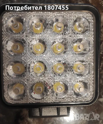 Диодни халогени комплект 48W 10,7cm 16-SMD 12V-24V , снимка 5 - Части - 50326632