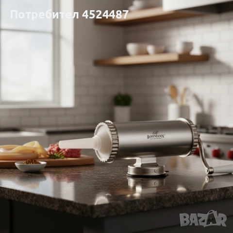 Пълначка за колбаси Bohmann BH 02-750 – Стабилна, удобна и идеална за домашни наденици, снимка 3 - Месомелачки - 52544360