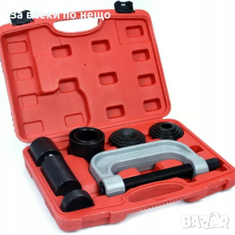 Комплект скоба и втулки за монтаж и демонтаж на лагери и шарнири 9 части Mar-Pol, снимка 4 - Други инструменти - 50365499