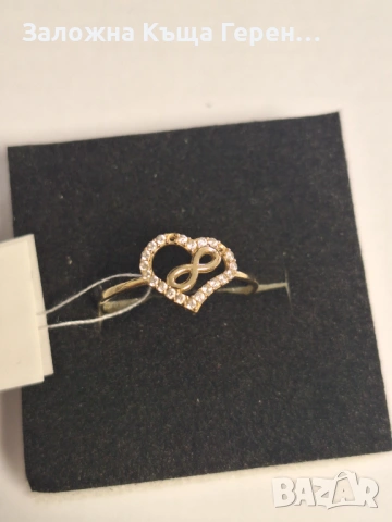 Дамски златен пръстен - 1,06 гр., снимка 2 - Пръстени - 53857394