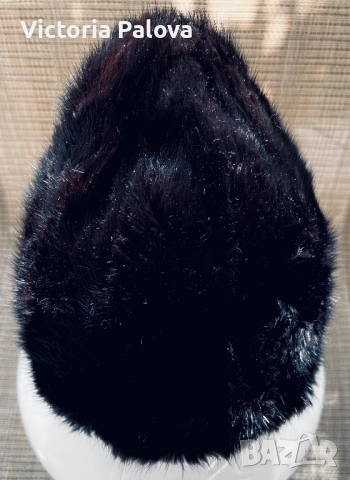 Шапка от заек с лъскав косъм  за модерни малки момичета, снимка 6 - Шапки - 52268547