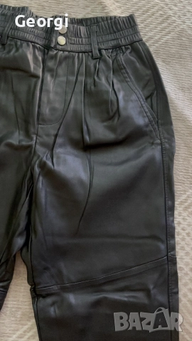 Кожен панталон Bershka, снимка 3 - Панталони - 51576688