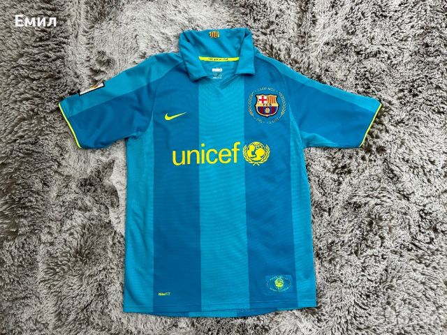 Оригинална тениска Nike x Barcelona x Messi, Размер S-M, снимка 1 - Тениски - 46305226