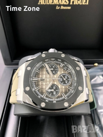 Audemars Piguet Royal Oak Offshore Chronograph 43mm Khaki & Ceramic Bezel, снимка 5 - Мъжки - 52999054