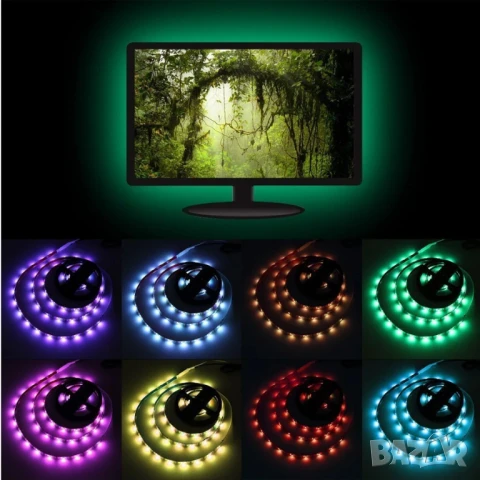 Светодиодна лента за компютър / 1.5 метра, снимка 6 - Други - 50503794