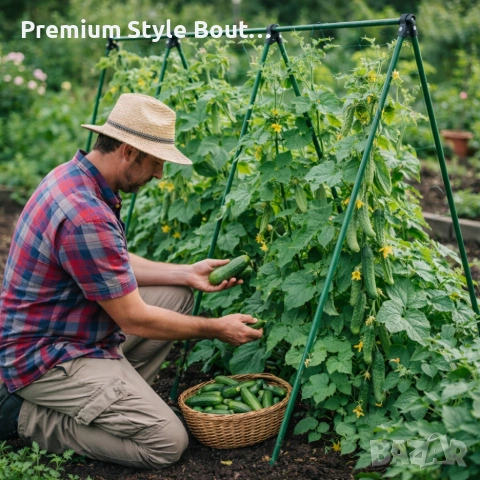 Градинска рамка тип пергола - издръжлива и устойчива - 4 броя