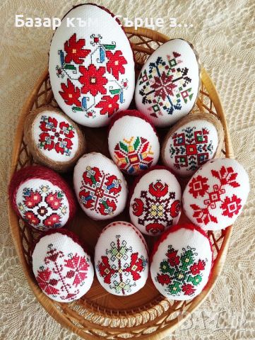 Яйца с бродерии, шевици, Великден, снимка 16 - Декорация за дома - 45088338