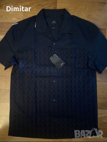Риза къс ръкав Armani Exchange, снимка 1 - Ризи - 46450029