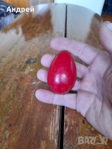 Старо дървено яйце #19, снимка 2 - Други ценни предмети - 53303913