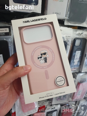 Karl Lagerfeld iPhone 17 Pro , iPhone 17 Pro Max , iPhone AIR  лукс гърбове, снимка 4 - Калъфи, кейсове - 51695120