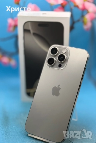 ПЕРФЕКТЕН!!! Apple iPhone 16 Pro Max, 256GB, 5G, Natural Titanium  , снимка 6 - Apple iPhone - 52909330