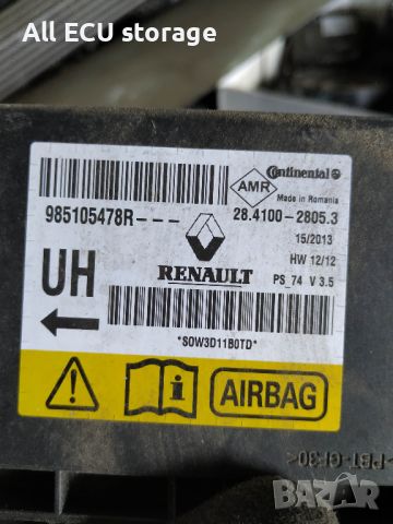 Renault Megane 3 SRS AIR BAG CONTROL ECU MODULE 985105478R, снимка 2 - Части - 46417119