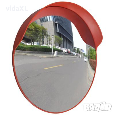 vidaXL Изпъкнало пътно огледало, PC пластмаса, оранжево, 60 см, улично(SKU:141681, снимка 1 - Други стоки за дома - 44985786