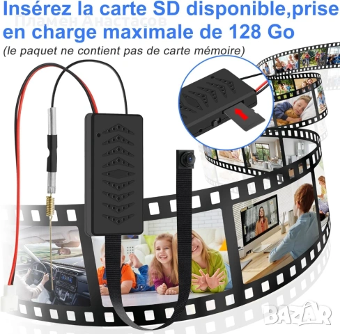LXMIMI Mini WiFi Скрита Шпионска Камера – 1080P HD мини камера с детекция на движение и приложение, снимка 3 - Камери - 53708900