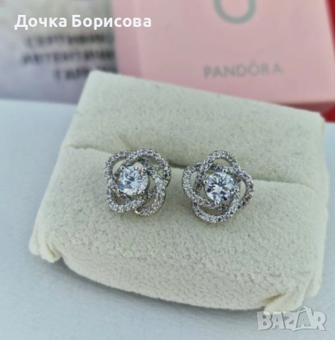 Обеци - Цветна розета 