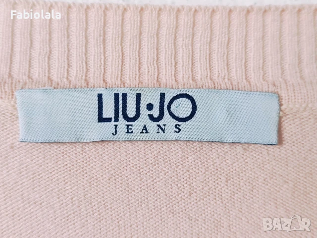 Розов памучен пуловер Liu.Jo L, снимка 3 - Бански костюми - 50782935